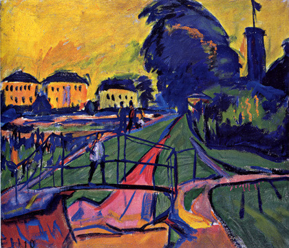 Erich Heckel, Landscape Near Dresden, 1910, Oil on Canvas, Berlin State Museum, Germany, German Expressionism (Die Brucke).
Expressionism consists of artworks that focus on the real expression. Not the realistic display but the emotional...