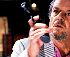 During the scene where Billy and Frank are talking, Jack Nicholson felt that he wasn’t “intimidating