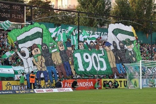 Another great choreo inspired by ourdesign! Photo from @bohemians_praha_1905 vs @fcviktoria_official