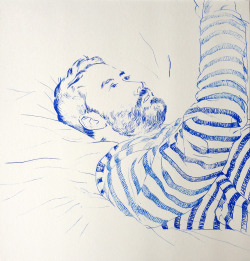 luz-natural:  Marc au marqueur, jeudi 30 mai by Olivier Flandrois (The daily drawing project) 