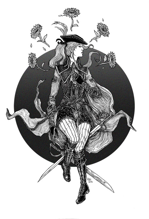 “Oh, I know very well. How the secrets beckon so sweetly.”More Bloodborne for Inktober, this time La