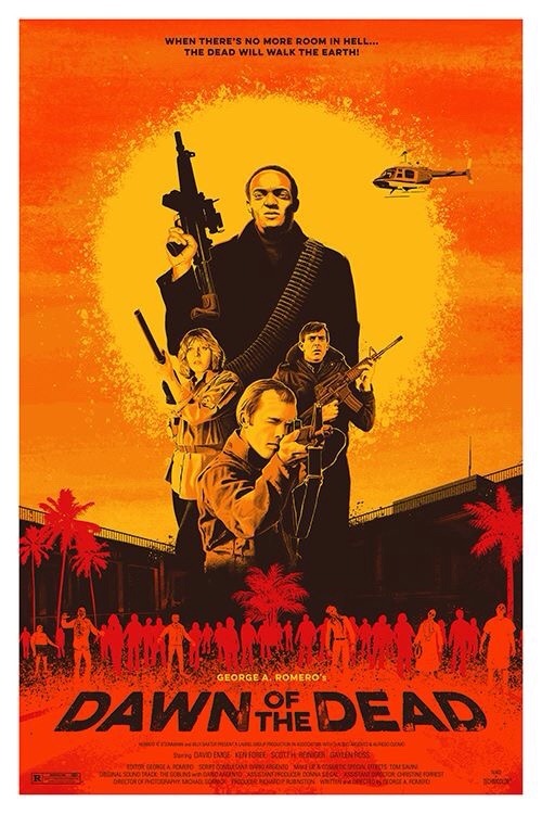 welcome2creepshow:  George A. Romero’s ‘Dawn of the Dead by Andrew Swainson