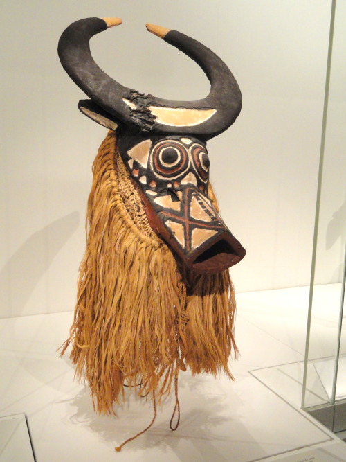 Bush buffalo mask, thought to belong to the Bwa people of Burkina Faso.  Artist unknown; early 