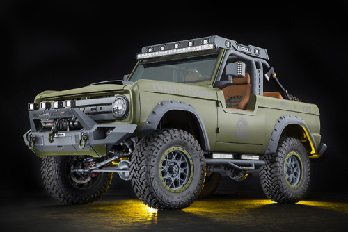 forestwildflower:  psychoactivelectricity: RMD Garage’s ‘Urban Madness’ 1969 Ford Bronco  @thedrunkhermit   😍😍😍