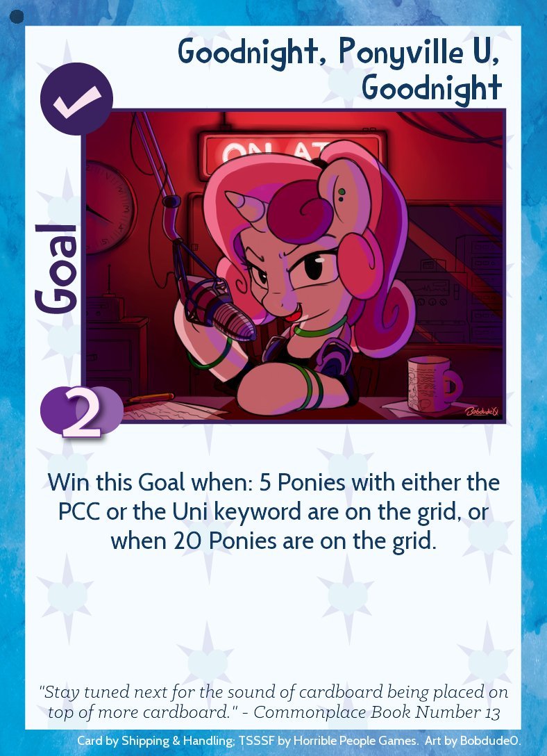 bobdude0:  College Radio Host Sweetie for a TSSSF goal card. Full disclosure, this