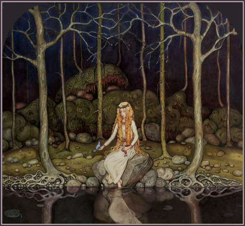 transitionalform:John Bauer The Princess in the Forest (1913). 