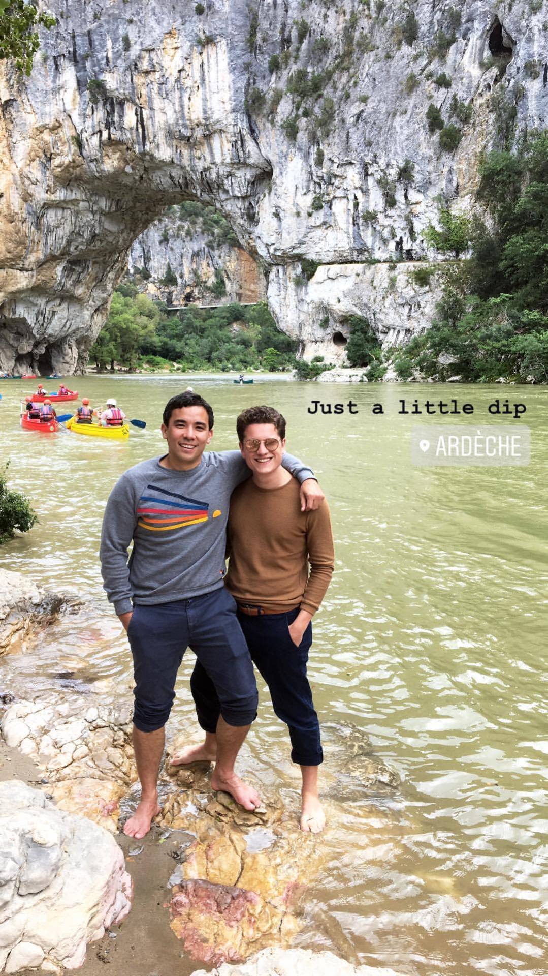 dailyconradricamora: Conrad Ricamora and Joshua Cockream | via Josh’s IG Stories