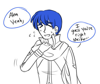 a special comic for u kaito fans (scene: vocafam is going for a stroll)                  