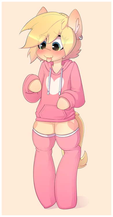 thoodie-draws:Here are a bunch of versions of a random OC. Full res is 2159 x 4135 so check out the source!  Mmnf, what a cutie~! =//w//=
