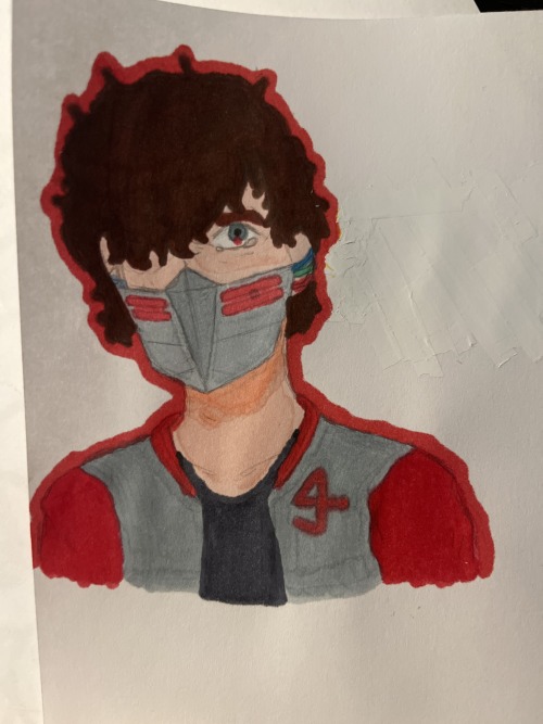 Here It Is In Color! This Was My First Time Using My New Alcohol Markers. It Was Really Strange Drawing