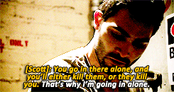 queerstiles: teen-wolf-archive: If something happens, don’t expect me to risk my life trying to save