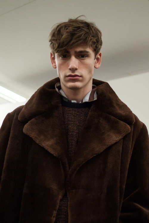 justdropithere: Tom Webb by Portia Hunt - Backstage at Dunhill, FW15