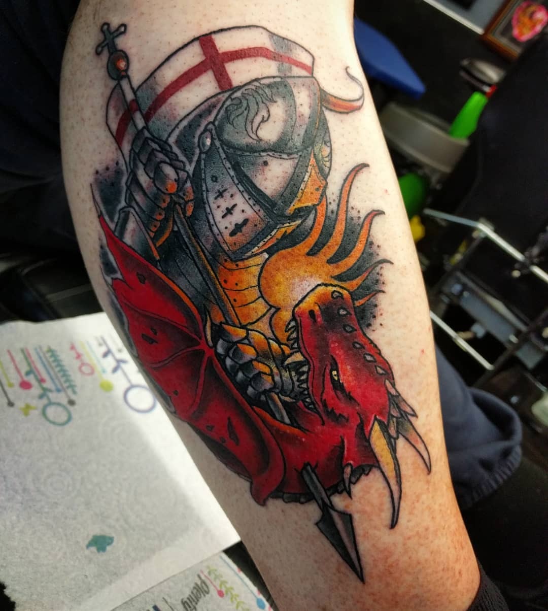 saint George tattoo design by Wick3dheart on DeviantArt