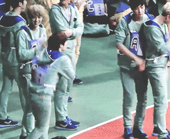 sehunhunhanexo:  Sehun’s secondhand embarrassment :) Credits of gifs belong to
