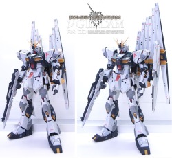 Gunjap:  Mg 1/100 Nu Gundam Ver.ka Sentinel Custom: A Masterpiece! Beware This Post