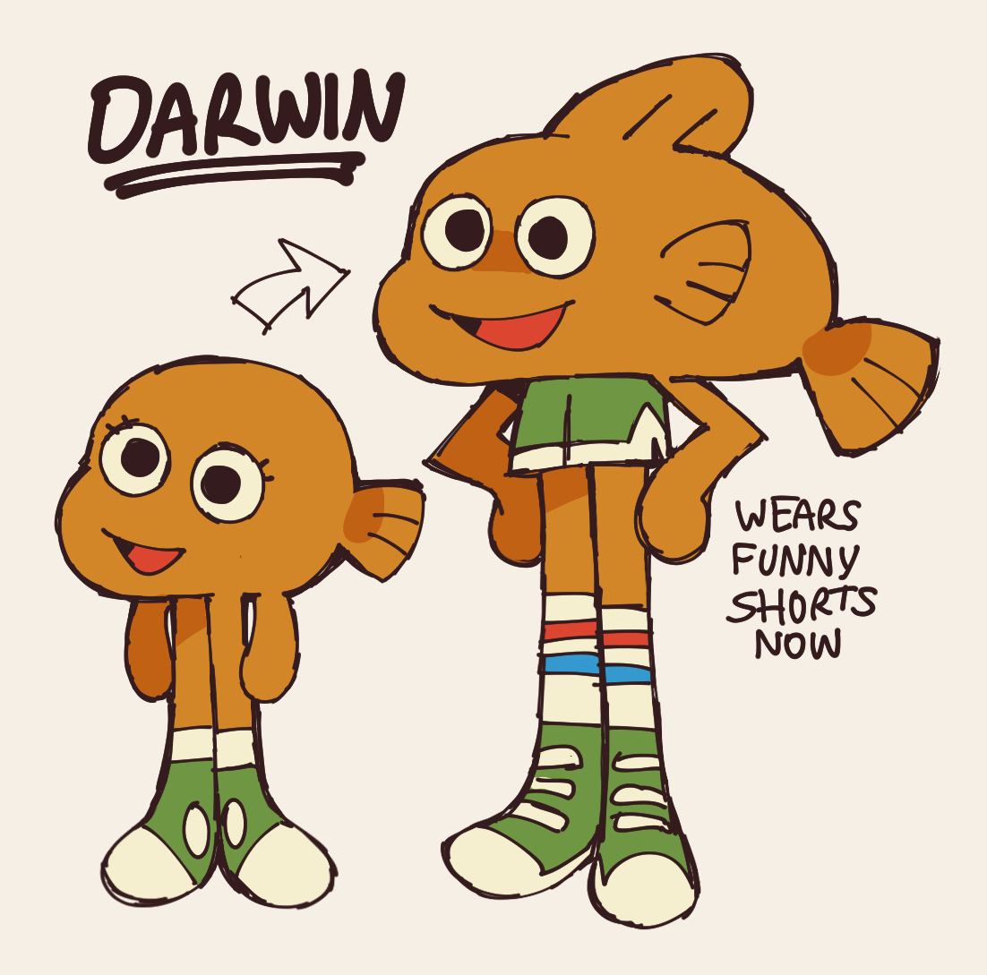 THE NOODLE — darwin ages like this in my mind idk why