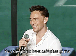 tom-sits-like-a-whore:  this girl can say that she was hit on by Tom Hiddleston 