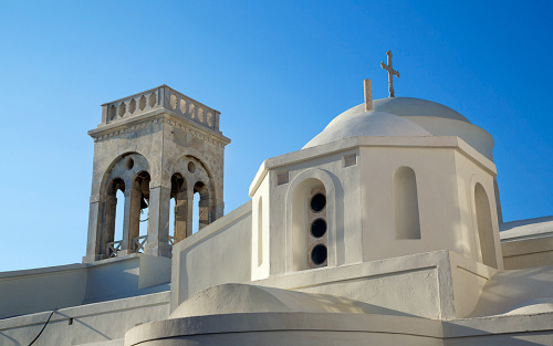 Cycladic aestheticsNaxos islandChurch, the holy temple of Goddess Demetra and buildings