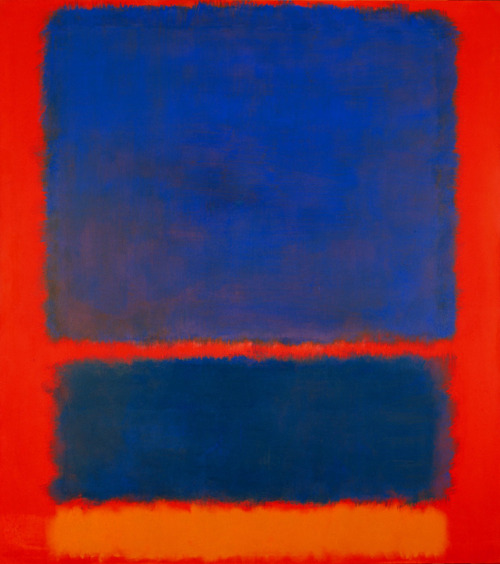 artist-mark-rothko: Blue, Orange, Red, 1961, Mark RothkoMedium: oil