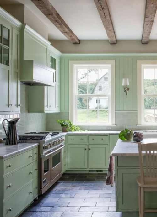 Kitchen Shades of Green