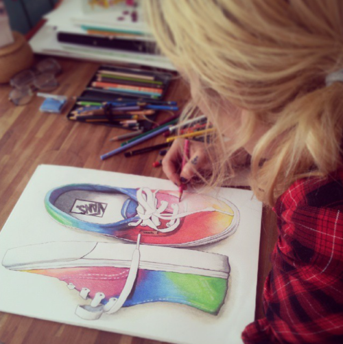 vansgirls: Your weekly art fix by Hannah Catherine.