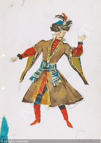 Jan Marcin Szancer (1902-1973): various costume designs inspired by renaissance fashion of szlachta (Polish nobility), and by Polish folk costumes.
Images via galeriaszancera.pl