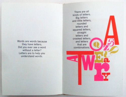 John Alcorn, artwork for Books! by Murray McCain, 1962. The whole book via PastPrint. More to see fr