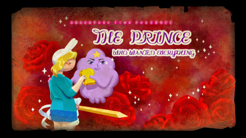 The Prince Who Wanted Everything - title card designed by Lyle Partridge painted by Nick Jennings