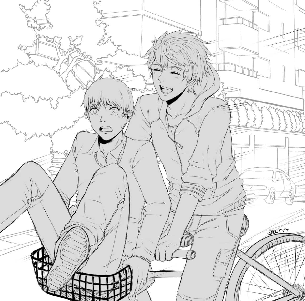 shouty-y:Ahh, look at those cute dorks (＾▽＾)