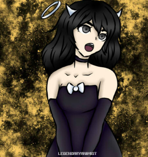 mischeif-blossom:“I’m Alice Angel.” Original character belongs to theMeatly.P