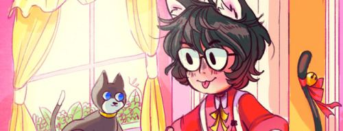here&rsquo;s my preview piece for CAT BURGLAR, an akira cat boy zine!! pre-orders are open check it 