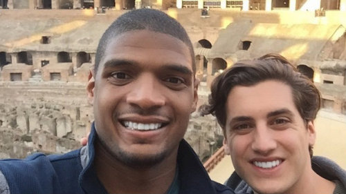 outofficial:  Michael Sam gets engaged to his boyfriend Vito. (see more pictures) Congrats!  Congrats You guys! Hey mike. Let’s get the team together for some wins please!! Thanks