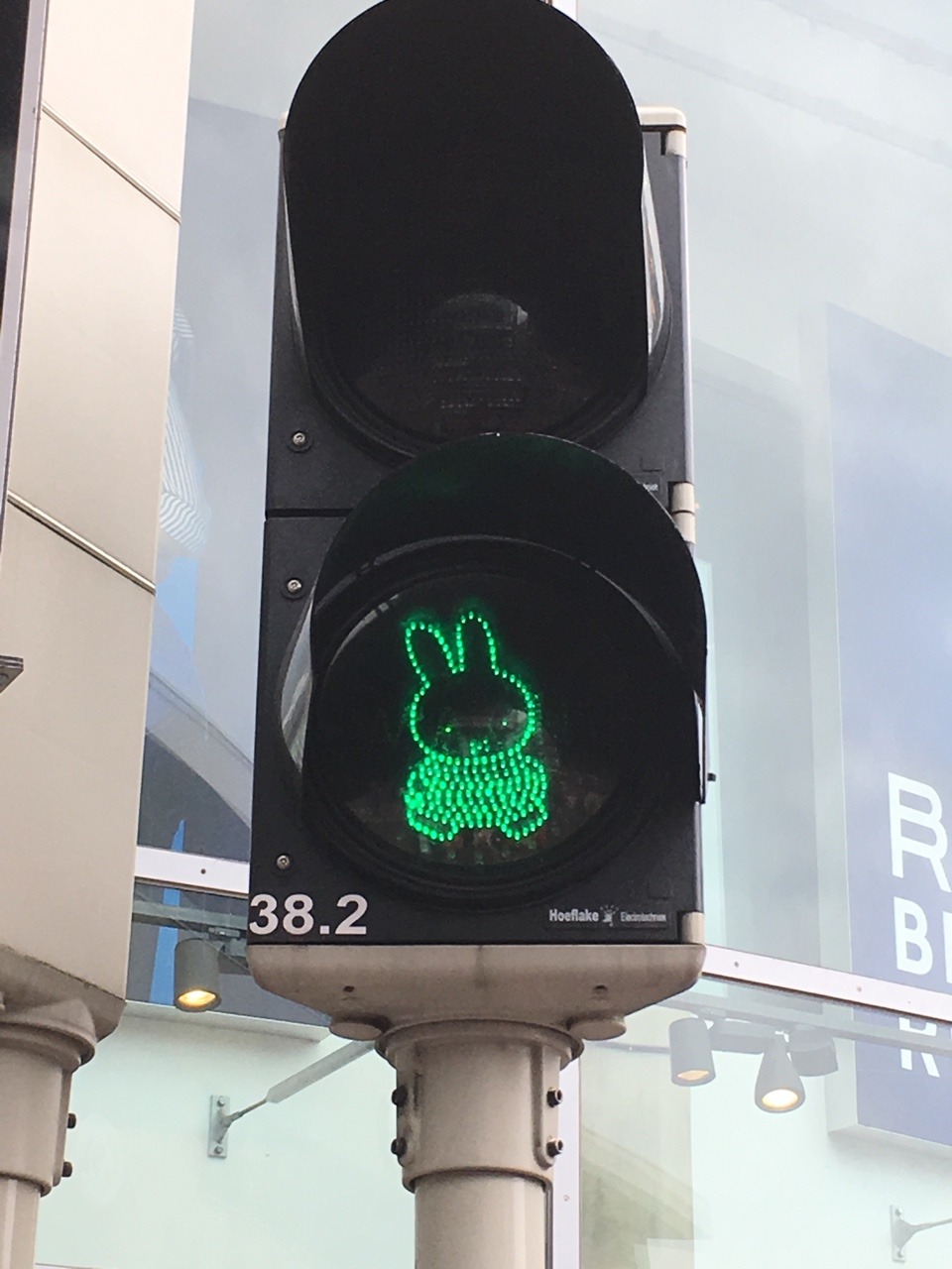 rebel-lion-heart:Miffy traffic light, Utrecht Netherlands