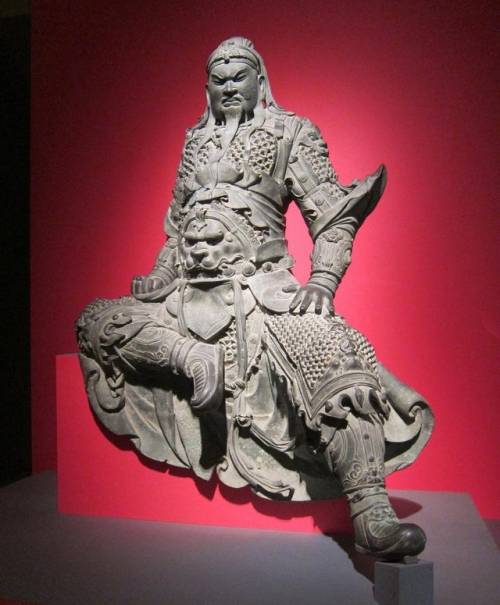 Bronze statue of Guan Yu, a general serving under the warlord Liu Bei during the late Eastern Han dy
