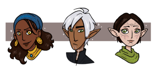 I tried my hand at some tragically beautiful DA2 companions ✨Check out my RedBubble, Ko-Fi, and Patr