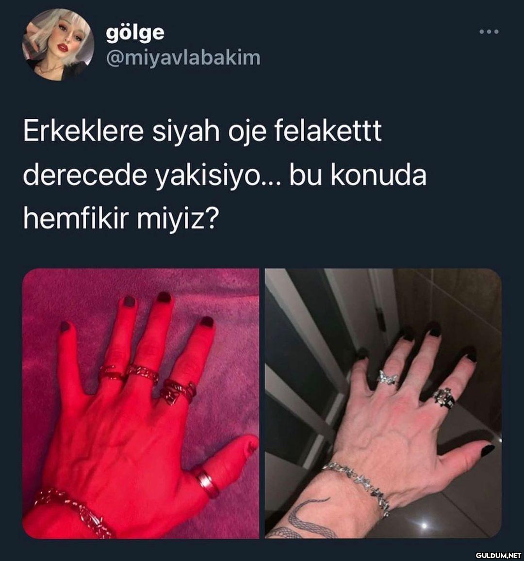 Değiliz bence Ya  gölge...