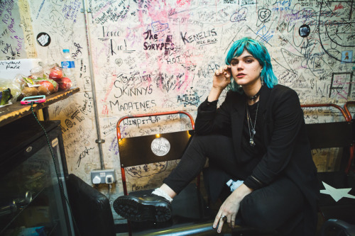 SoKo backstage at the 100 Club by Wunmi Onibudo