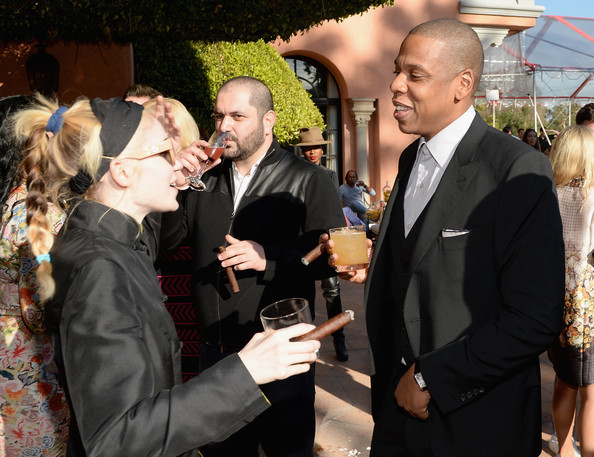 noircats:  barashoujo:  Claire Boucher and Jay Z at Roc Nation’spre-Grammy brunch