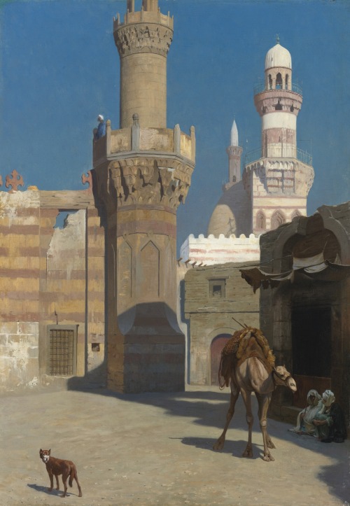 Jean-Léon Gérôme - Une journée chaude au Caire (devant la mosquée)