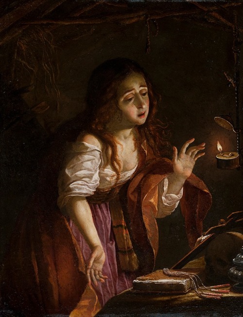 Josefa de Óbidos (Josefa de Ayala Figueira)The Penitent MagdaleneOil on copper (ca. 1650-1655)Museu 