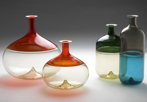 design-is-fine:Tapio Wirkkala, prototypes for Bolle series, 1966-67. For Venini, Murano, Venice. Pho