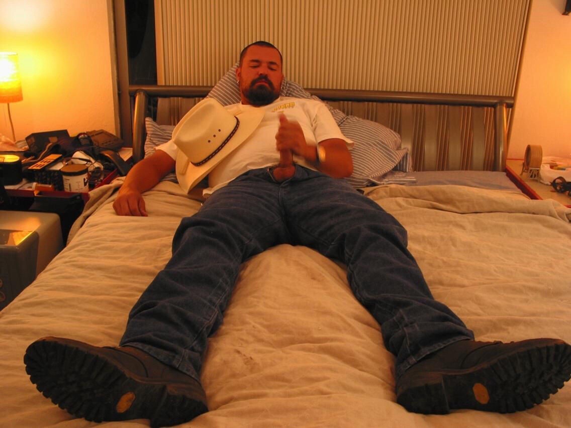 phd-bullrider:  Yeah baby…motel room raw cowboy sex is the best!