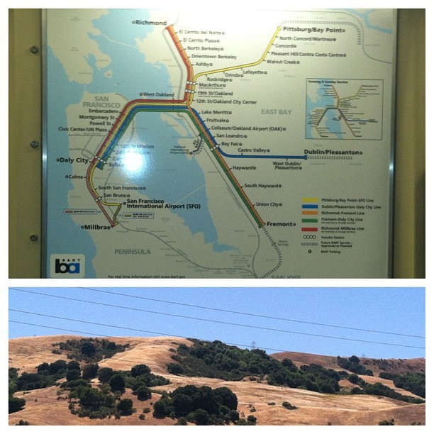 Going to miss train view this past week 😪 #bart #sanfran #train #nature #backtonj