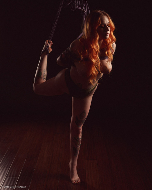 jesseflanagan: With Bunny in MyNawashi rope Rigging/photo by Jesse Flanagan (self) Instagram | Facebook | Full sets available on Findrow 