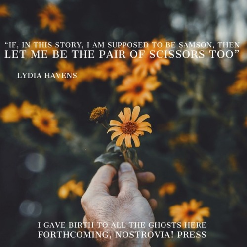 from our 2018 Chapbook Series, Lydia Haven’s I Gave Birth To All The Ghosts Here <3