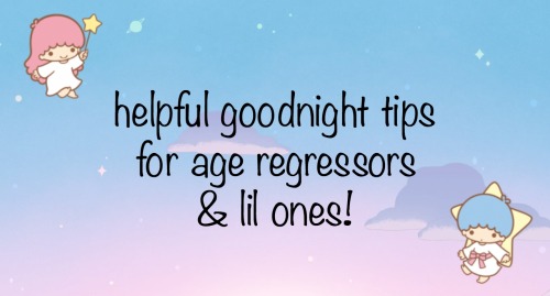 strawberryeuphie:⭐️ for regressors with insomnia ~!just a list of resources and other recommendation