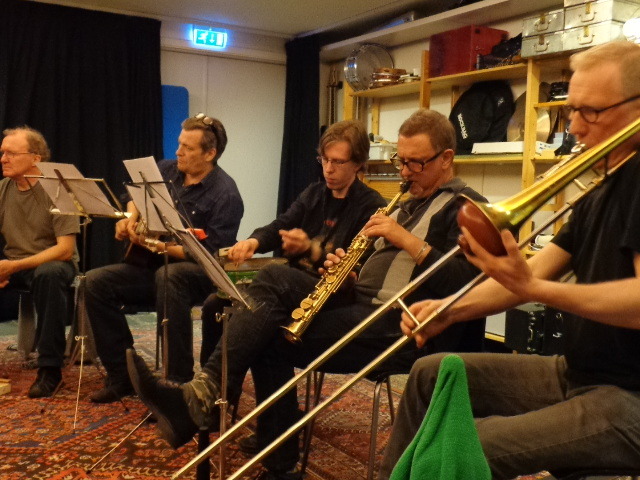 5/20/14 Another session meeting and work-shopping with Great Learning Orchestra in Stockholm,with expanded instrumentation this evening. Excited to work with them!