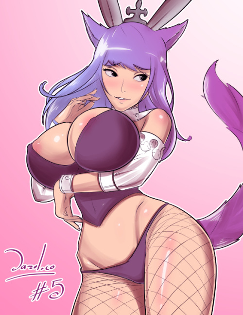 dazol:  A lovely Miqote from Final Fantasy XIV, took the basic design from Tomoyuki Kotani, but did it on my style, to understand how he created his, especially the way he colors :) https://twitter.com/dazol http://dazol1.deviantart.com/ 