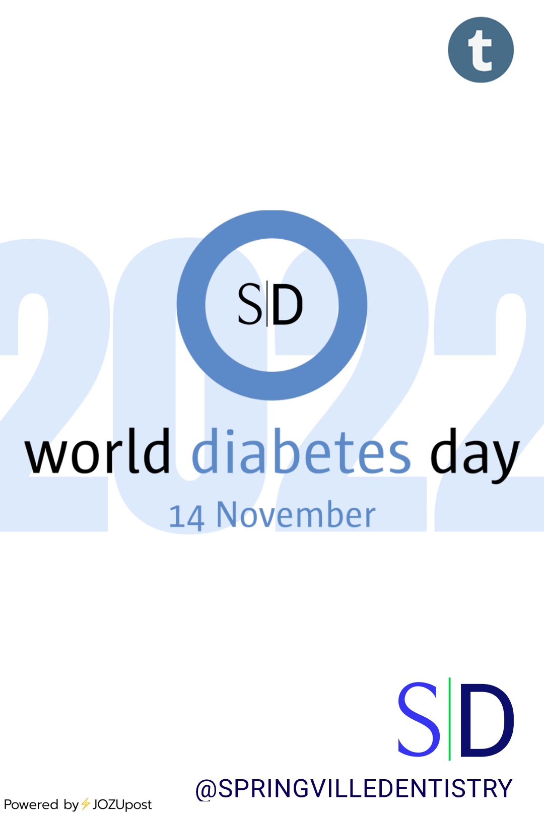 World Diabetes Day - Nov. 14, 2022
Latest Statistics
•537 million adults (1 in 10) were living with diabetes in 2021. This number is expected rise to 643 million by 2030 and 783 million by 2045.
•Almost 1 in 2 adults (44%) with diabetes remain...