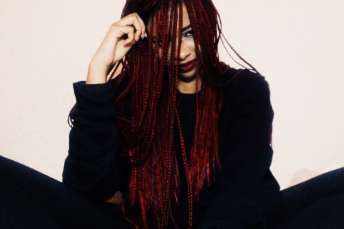 flamantrouge:Crimson hair